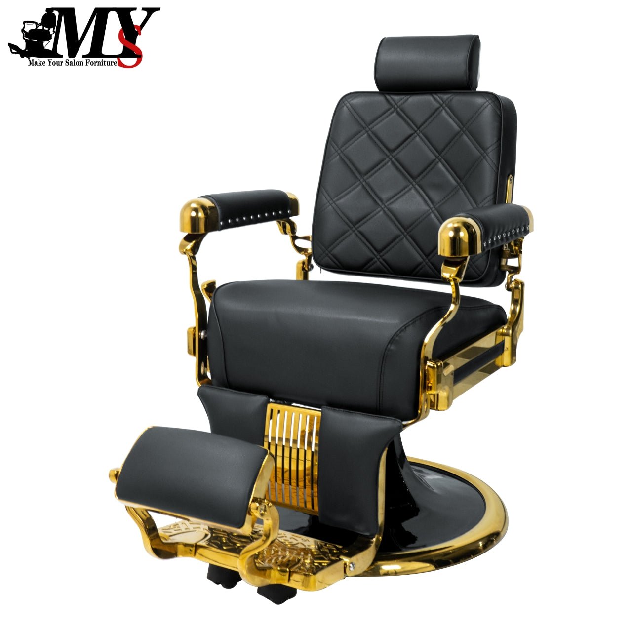 MYS Golden Modern Heavy Duty Barber Chair 8817 - MYS