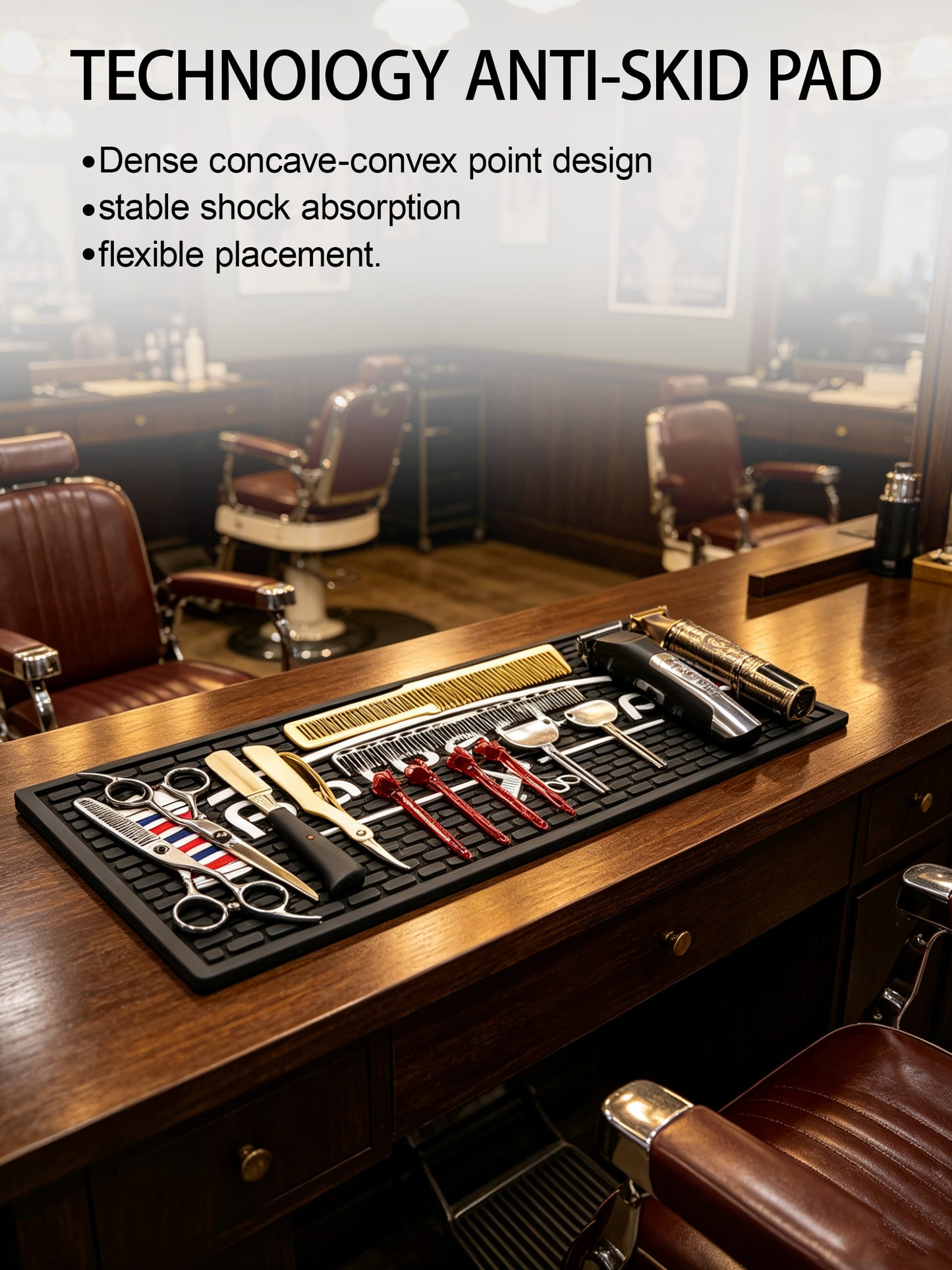 MYS Professional Barber Anti-Slip Station Mats