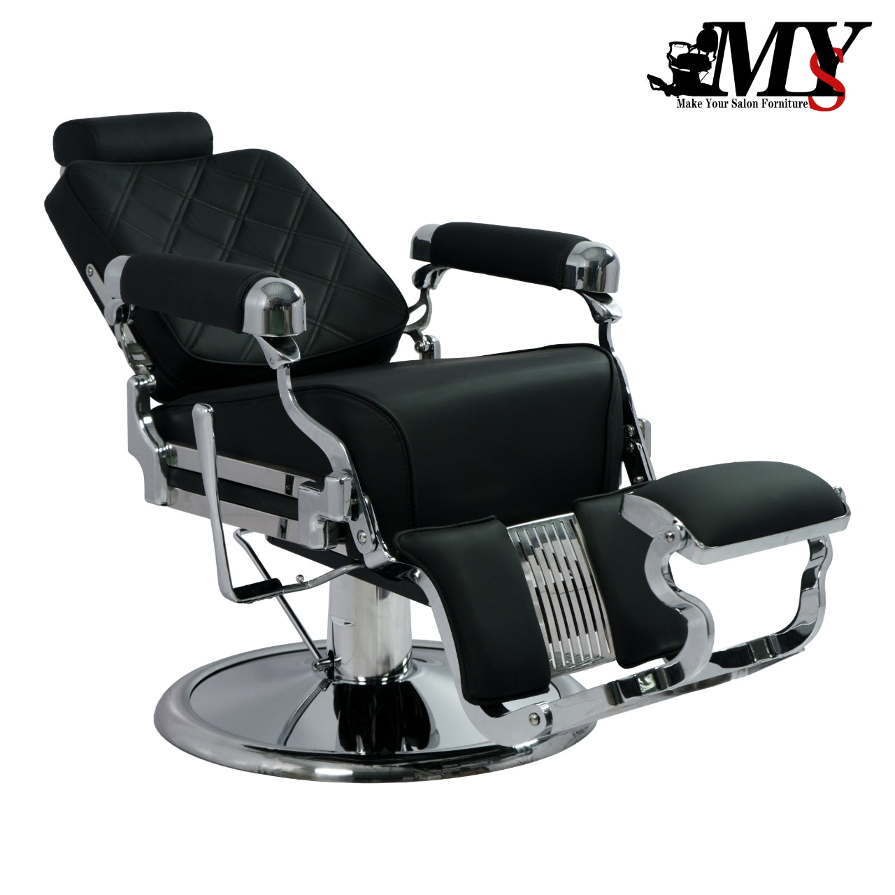 MYS Silver Modern Heavy Duty Barber Chair 8817