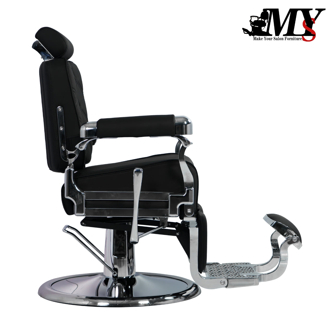 MYS Silver Modern Heavy Duty Barber Chair 8817