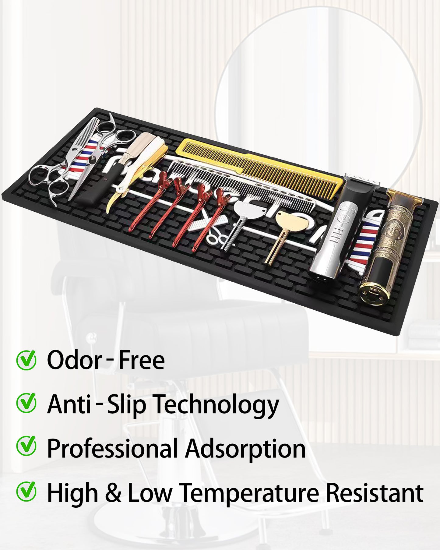 MYS Professional Barber Anti-Slip Station Mats