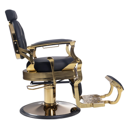 Antique Style Heavy Duty Barber Chair, Alum. The Titan 8779