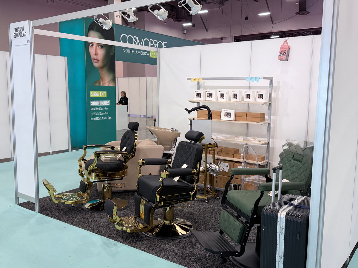 MYS barber chairs and salon furniture at Cosmoprof North America