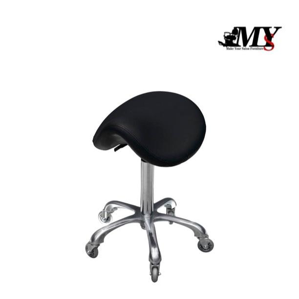 MYS Ergonomic Swivel Aluminium Salon Stool - MYS