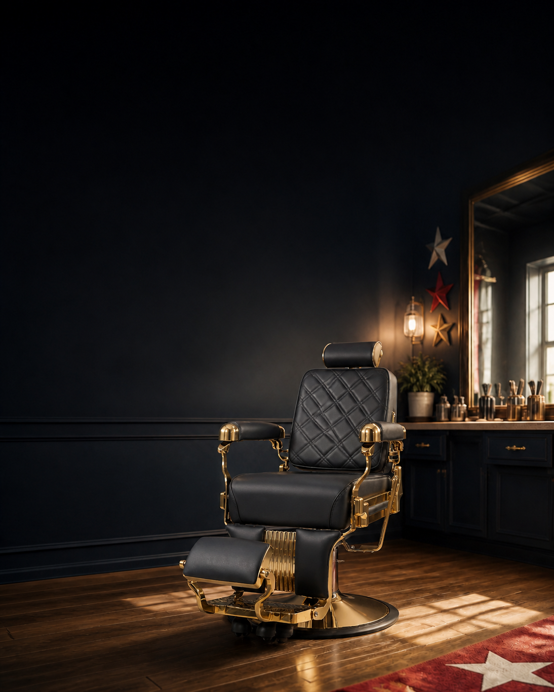 Labor Day savings featuring MYS 8817 barber chair on mobile