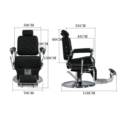 MYS Silver Modern Heavy Duty Barber Chair 8817 - MYS