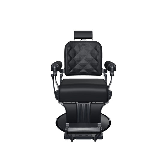 MYS The Founder 8817 barber chair in Black with black upholstery - detailed v4 3D model from supplied glTF