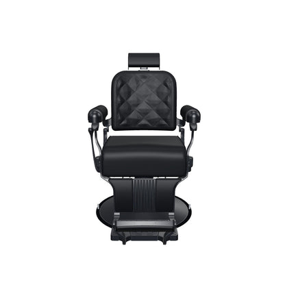 MYS The Founder 8817 barber chair in Black with black upholstery - detailed v4 3D model from supplied glTF