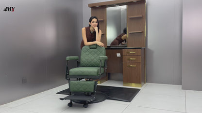 Heavy-Duty Reclining Salon/Barber Chair The Alchemist 8821